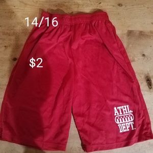 Red shorts